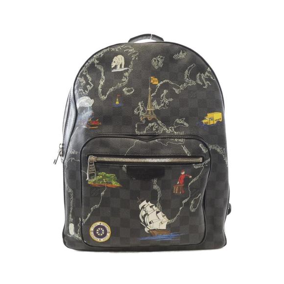 LOUIS VUITTON Silver Damier Backpack - Picture 1 of 10